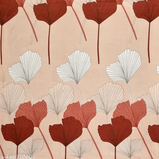 Super Soft Glace Cotton All Round Elastic Fitted Double Bed Bedsheet with 2 Pillow Covers-72x78x8