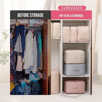 Space Saving Self Compression Organizer, Packing Cubes, Waterproof & Moisture-Proof (Pack of 1)