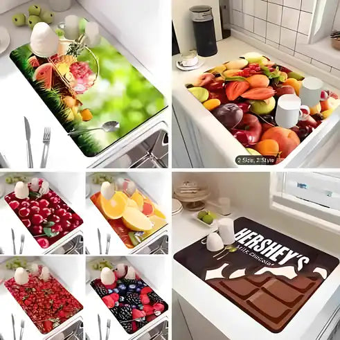 Lightweight & Washable Quick-Drying Mat - Pack of 2 Assorted Color