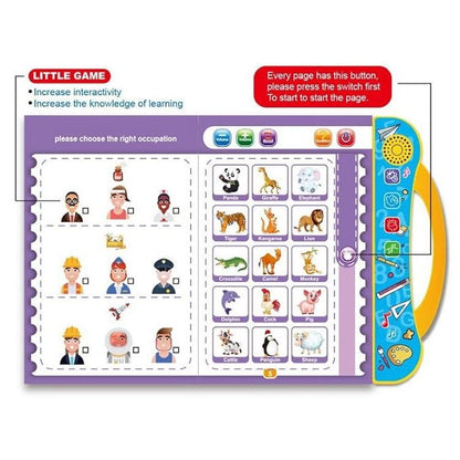 Intelligence Book | Interactive Book - Musical English Educational Phonetic Learning Book