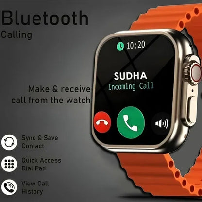 Smart T800 Ultra Smart Watch 1.99" Series 8 HD Display - Campatible for IOS & Android -Bluetooth Call, Fitness Tracker, Voice Assistance